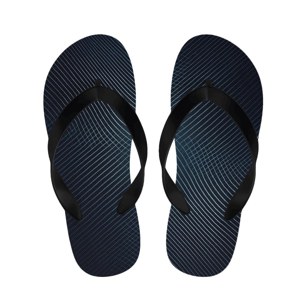Moire Orbit Weave warm fleece slippers