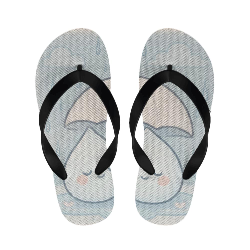 Sleepy Raindrop Umbrella Buddies comfortable indoor slippers
