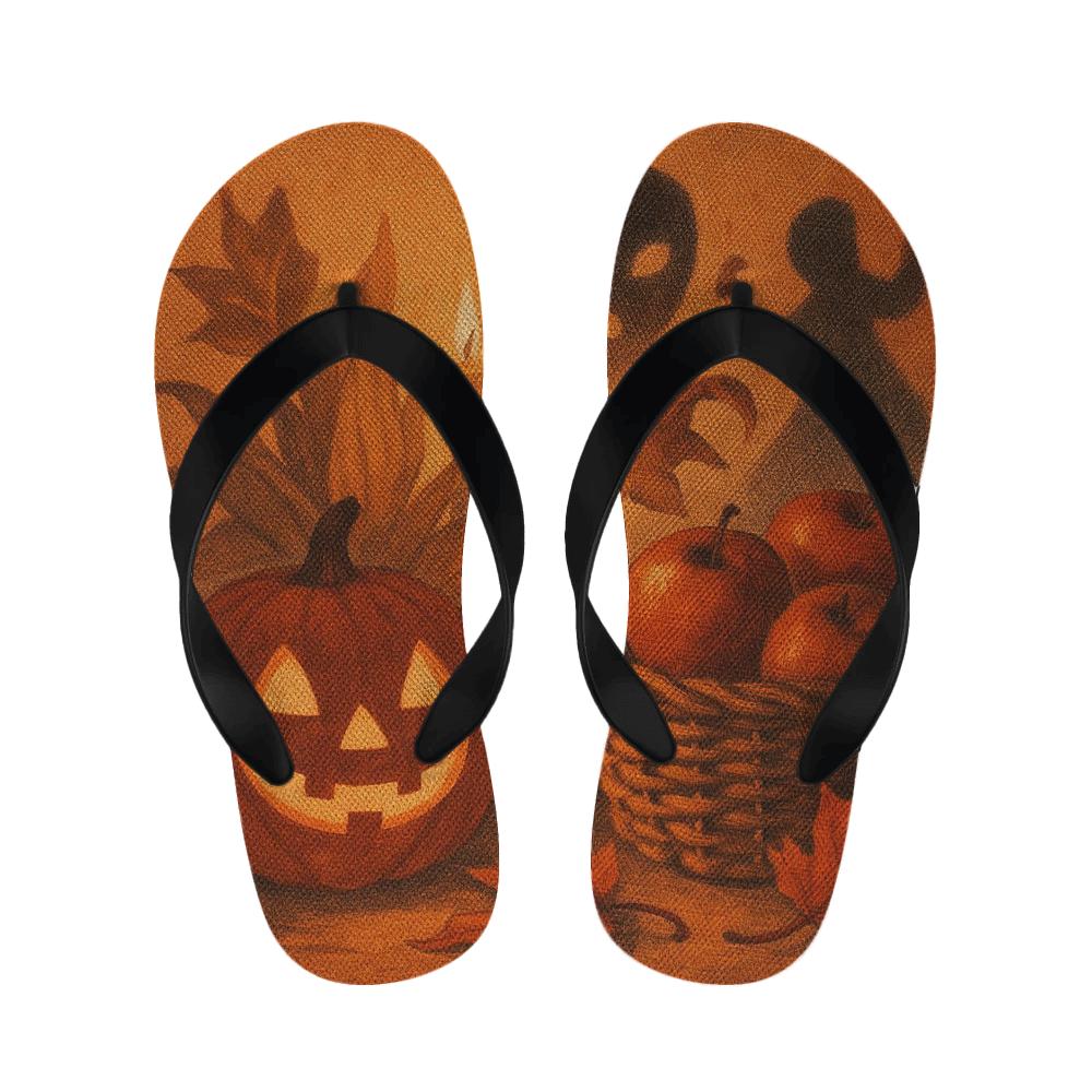 Autumn Masquerade Of Harvest Shadows unique printed slipperscustom slippers