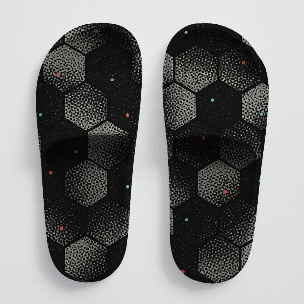 Hex Microdot Drift Tiles designer logo slides