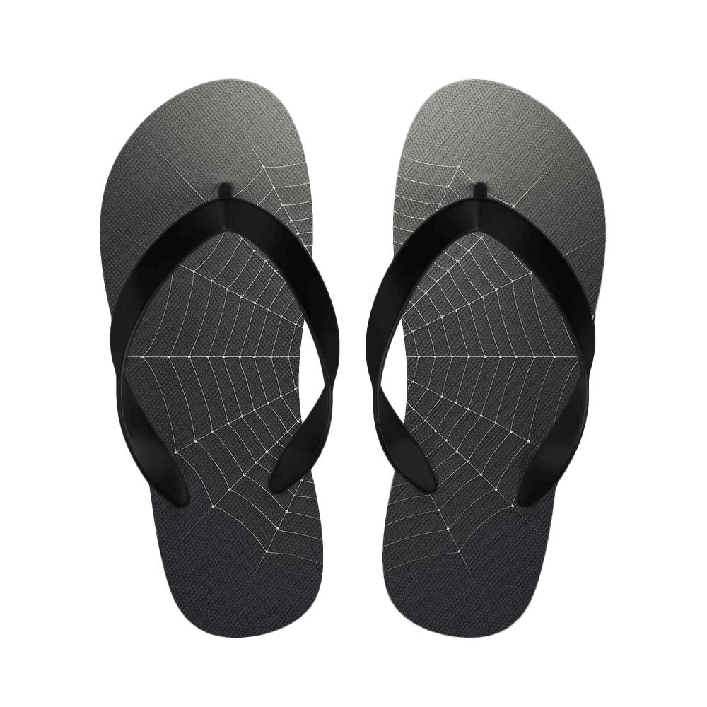 Resonant Web Of The Orb Weaver unique printed slipperscustom slippers