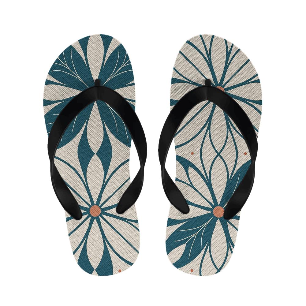 Peony Pulse Lattice trendy casual slippers