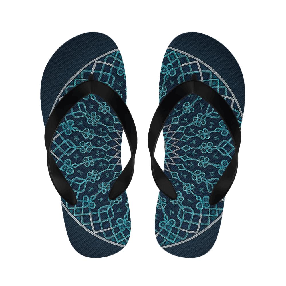 Prismatic Lattice Rosette comfortable indoor slippers