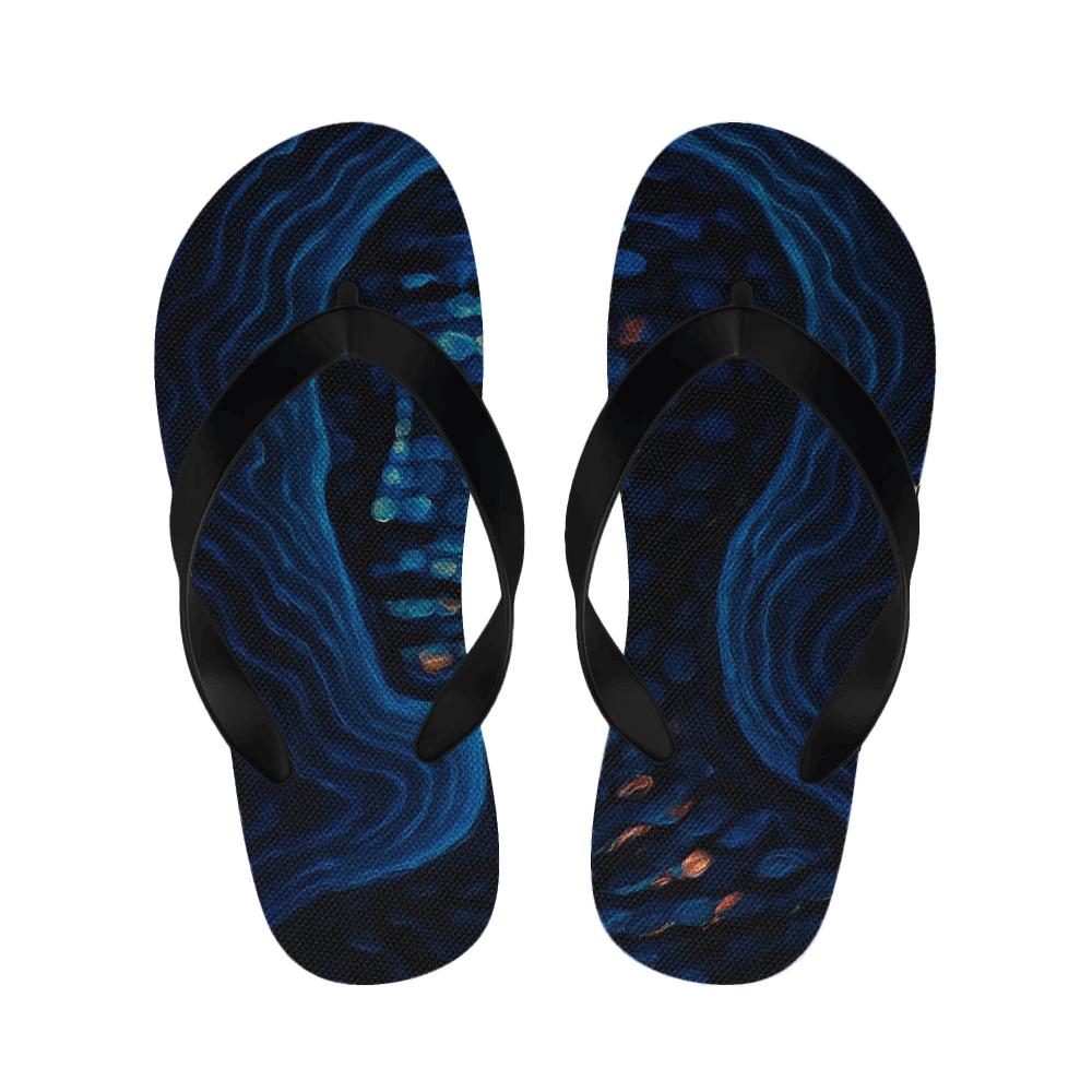 Chromatic Pulse Of The Cuttlefish designer logo slippers