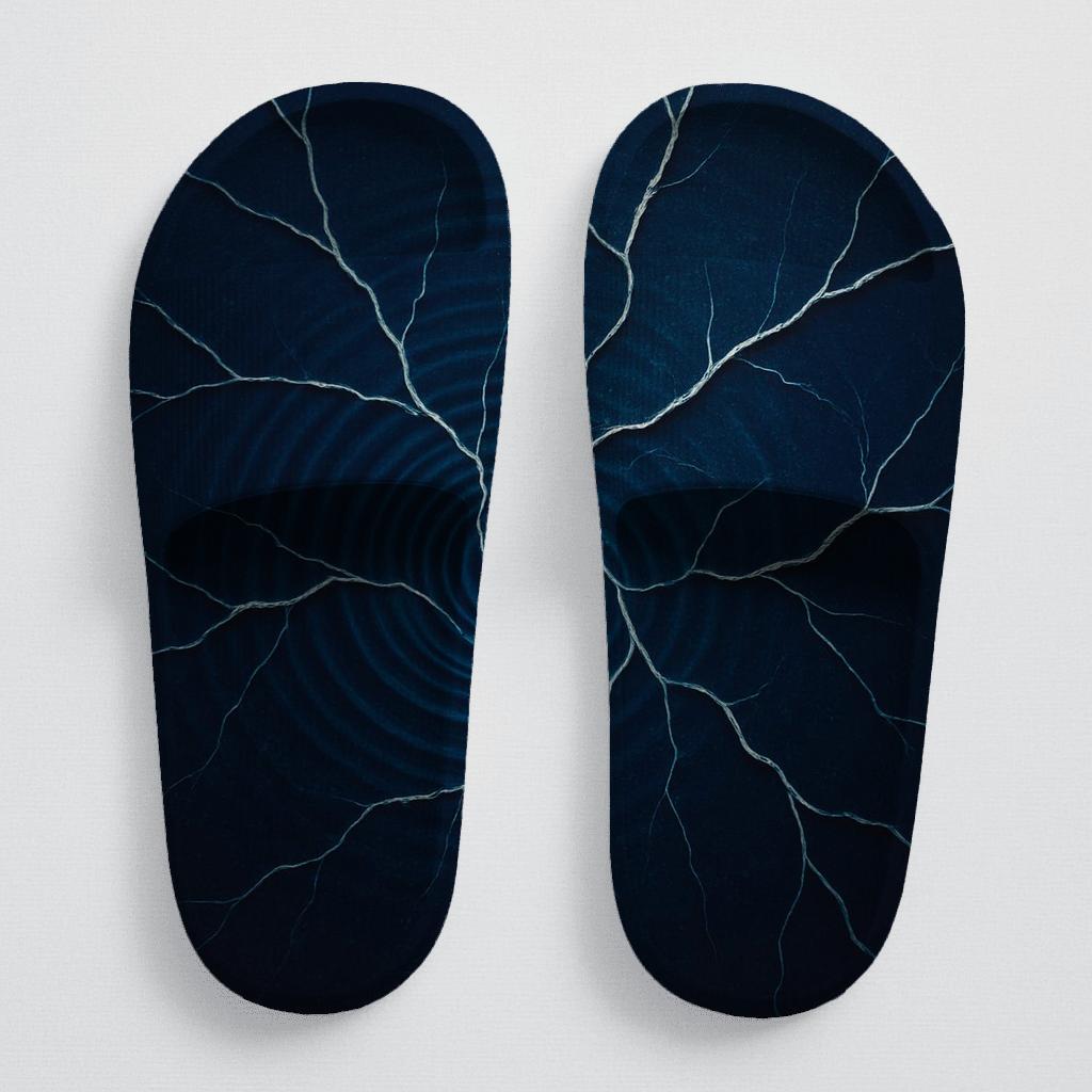 Vortex Ripple Veinprint trendy summer slides