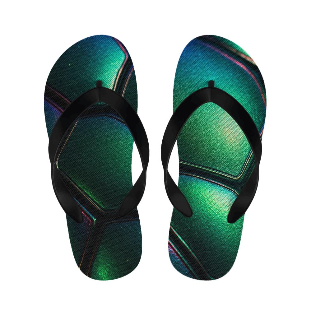 Prismatic Beetle Carapace Circuit designer logo slippers