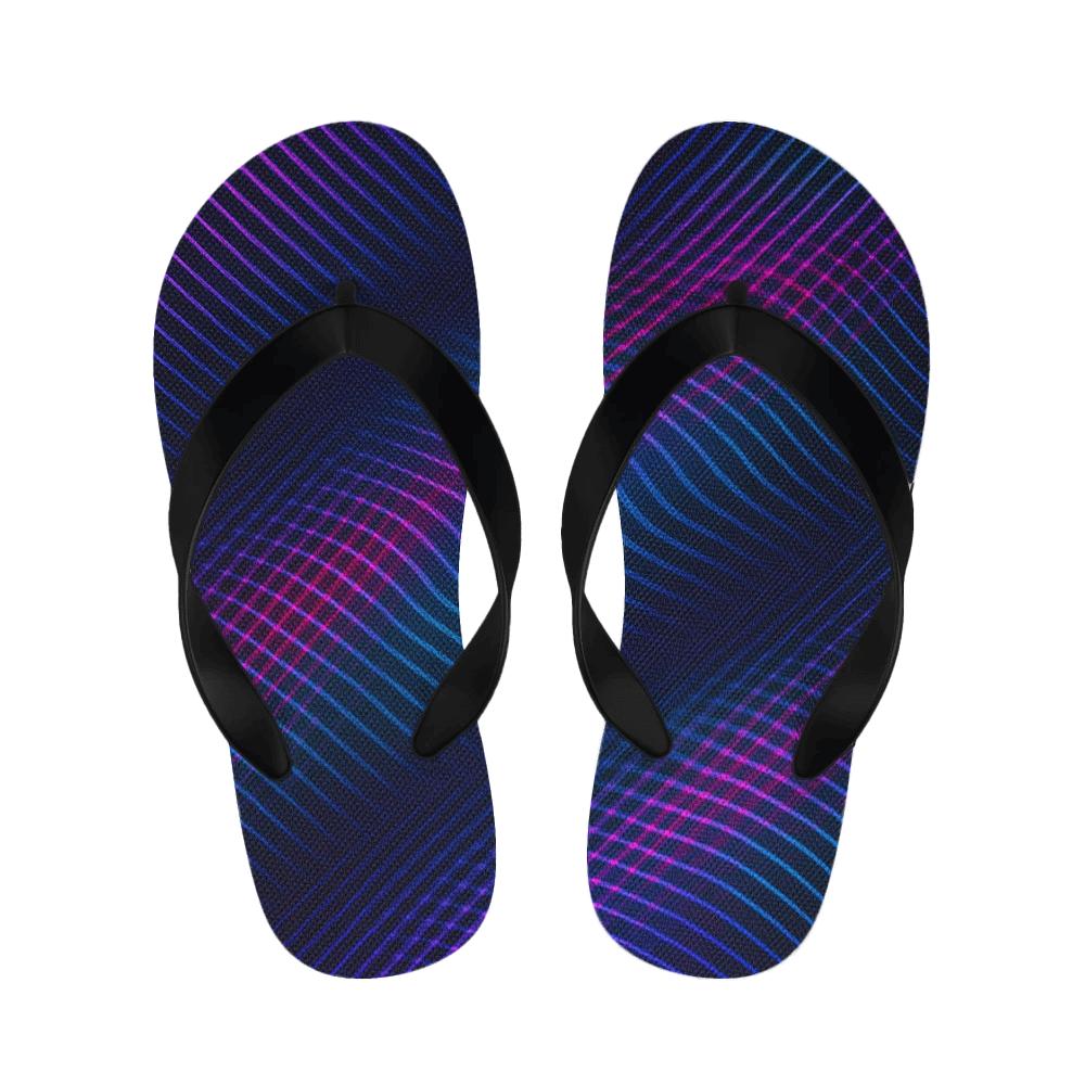 Moire Prism Overprint unique printed slippers