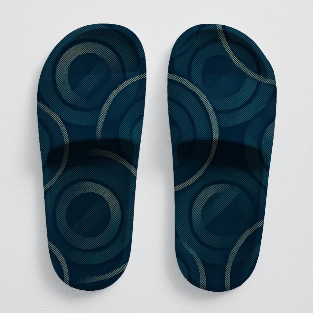 Moire Orbit Weave stylish pool slides