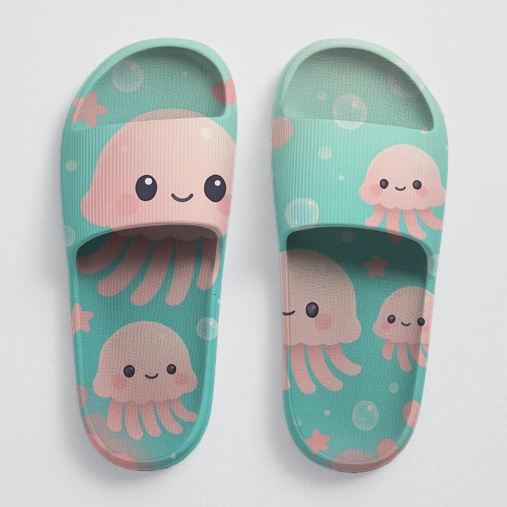 Cotton Candy Jellyfish Parade trendy summer slides