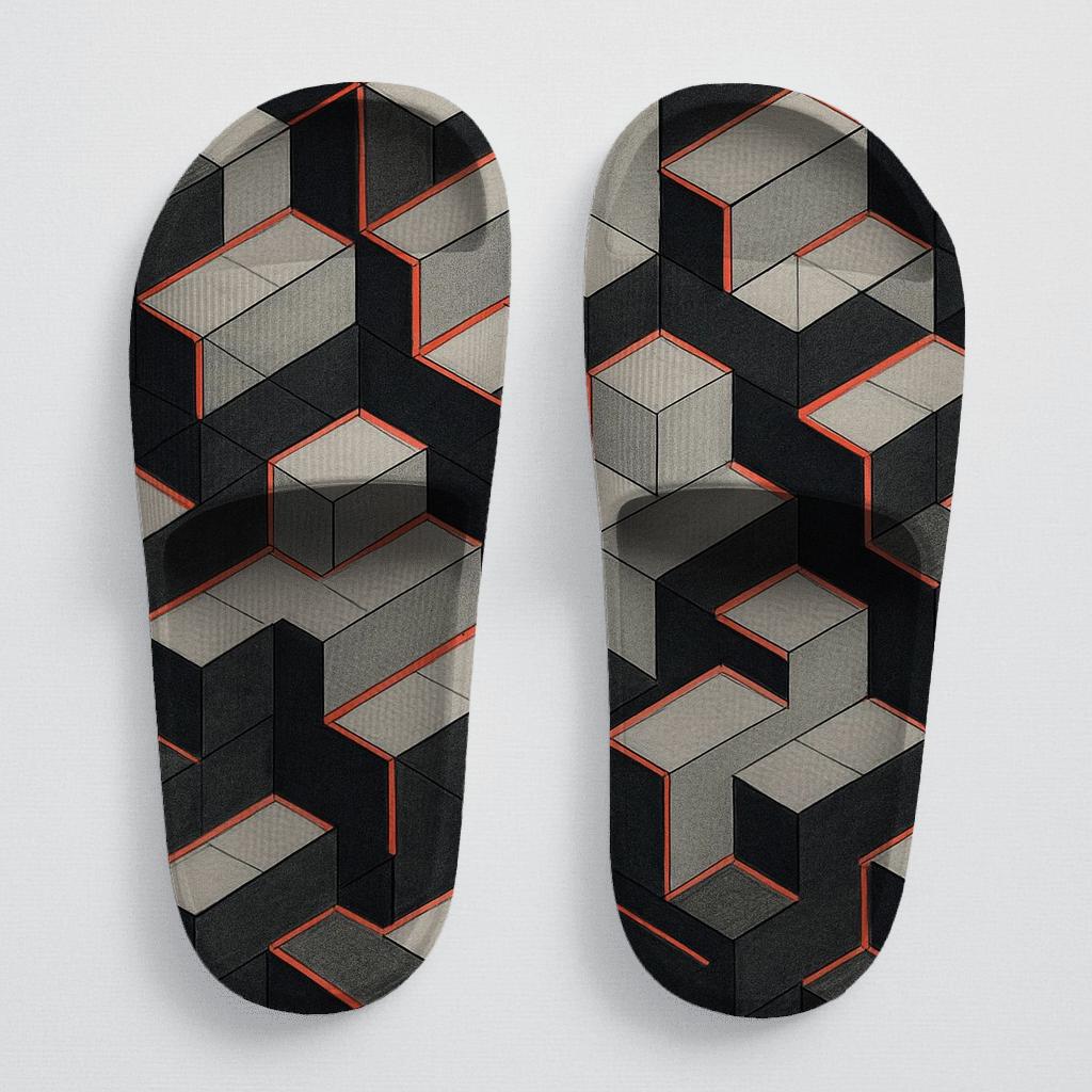 Hex Prism Step Matrix soft footbed slides