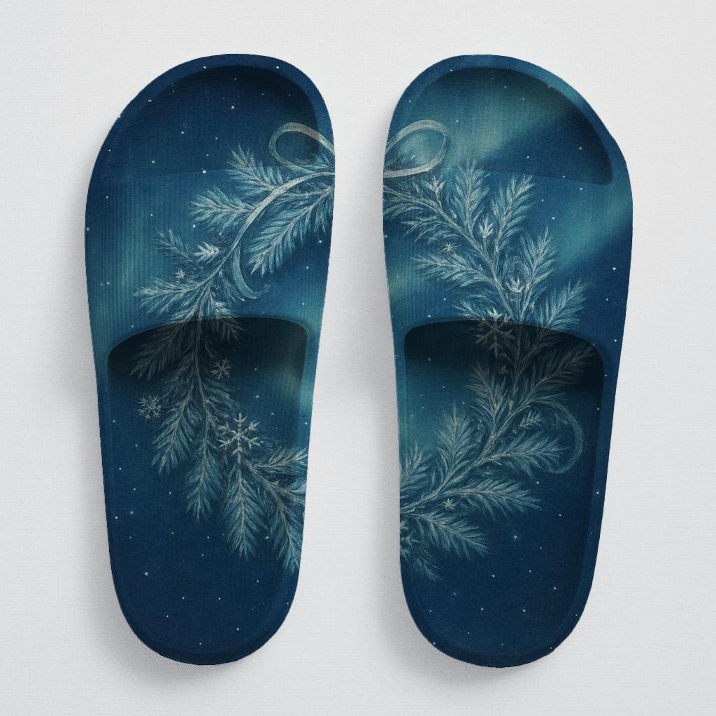 Winter Solstice Aurora Wreath stylish pool slides