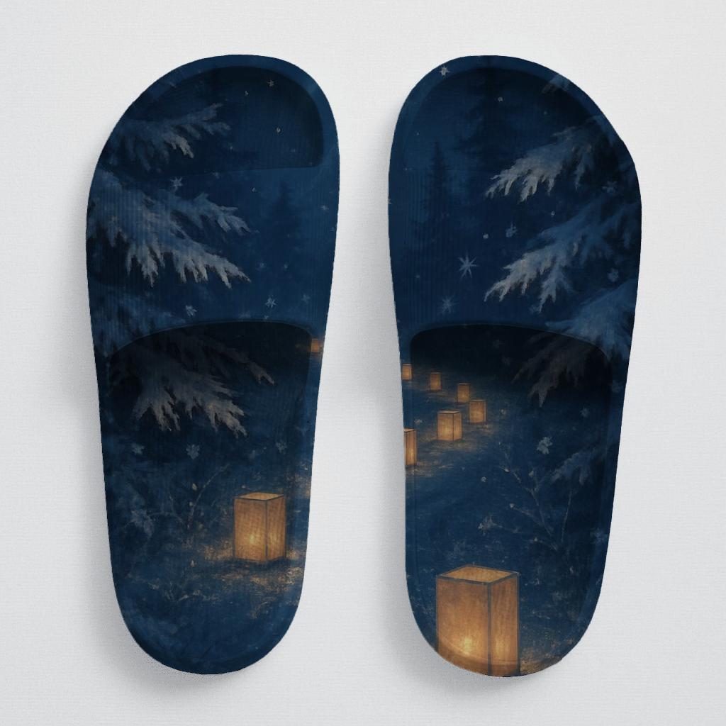 Winter Solstice Lantern Drift designer logo slides