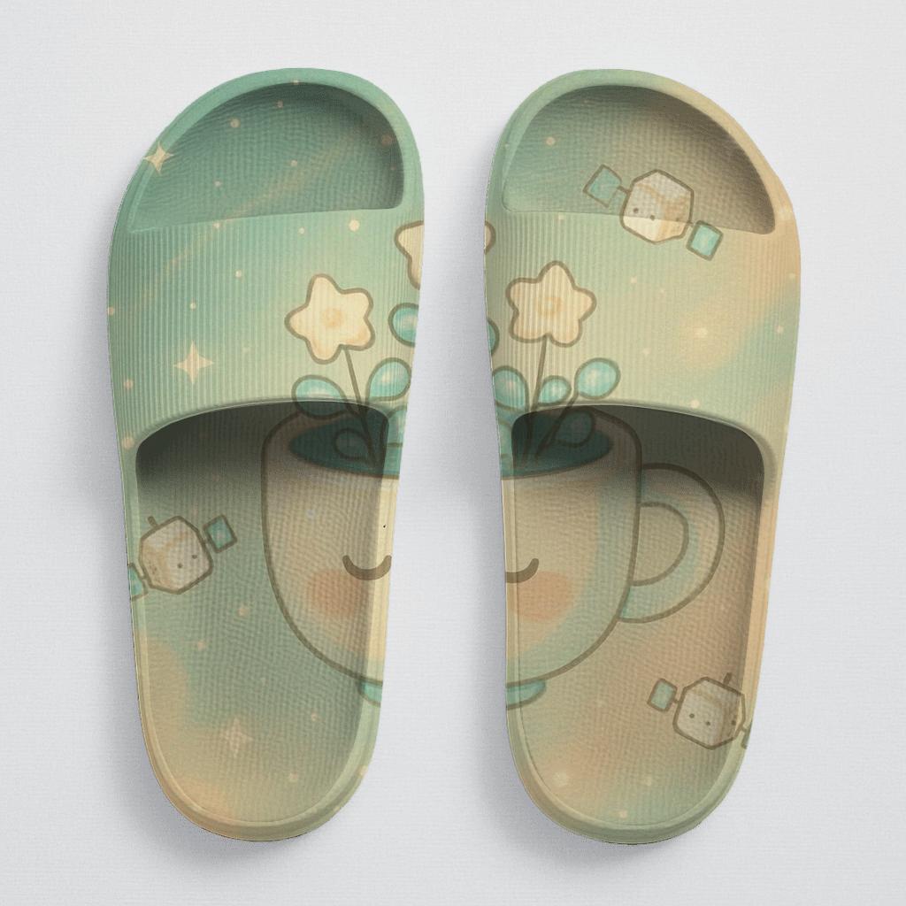 Starlight Teacup Orbit Garden soft footbed slides