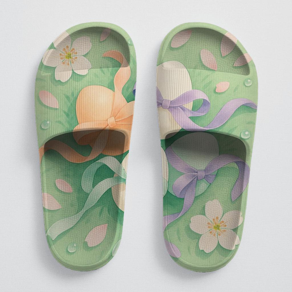 Spring Equinox Ribbon Eggs custom slides