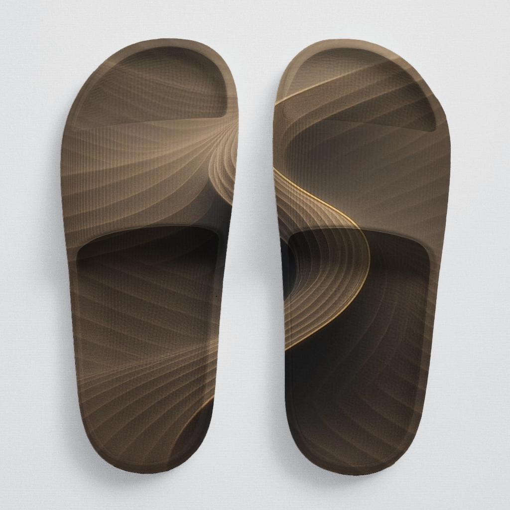 Wind Sculpted Arc Weave trendy summer slides