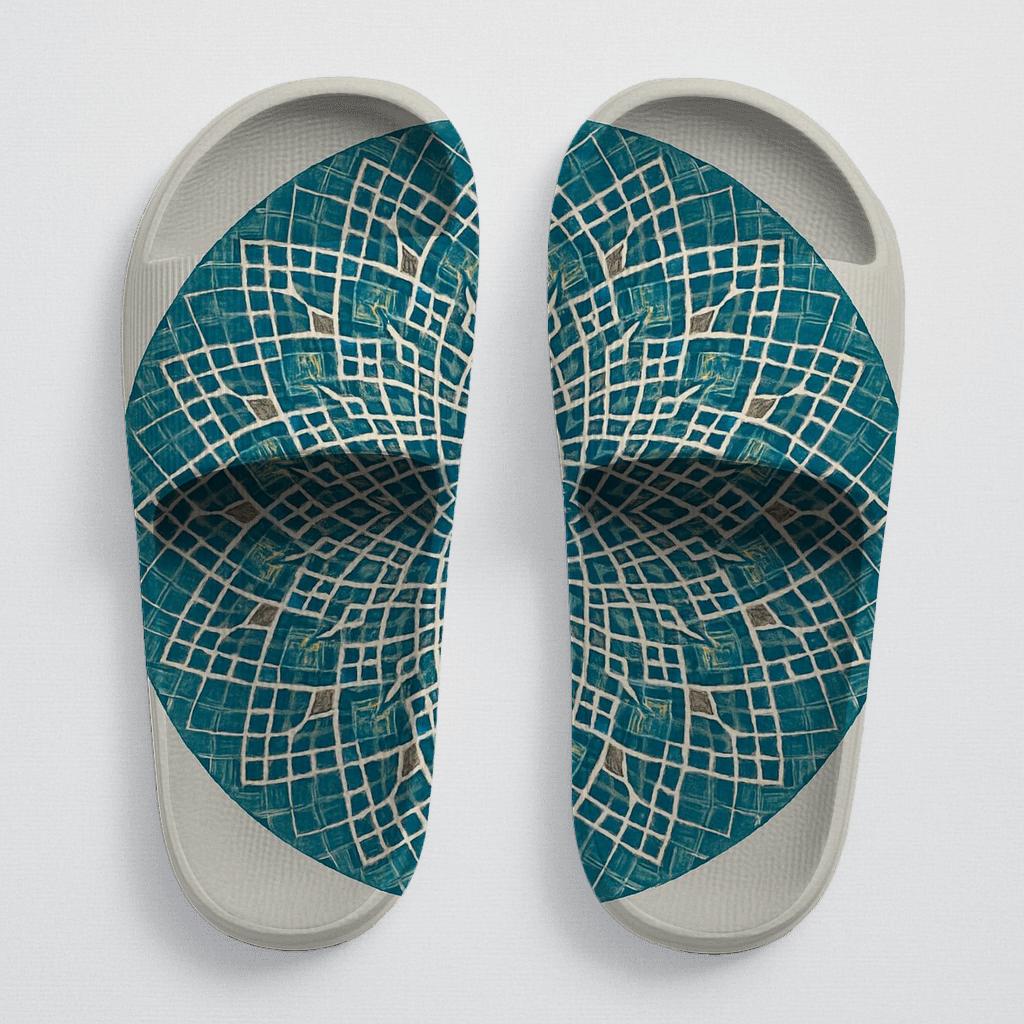 Prismatic Lattice Halo sporty rubber slides