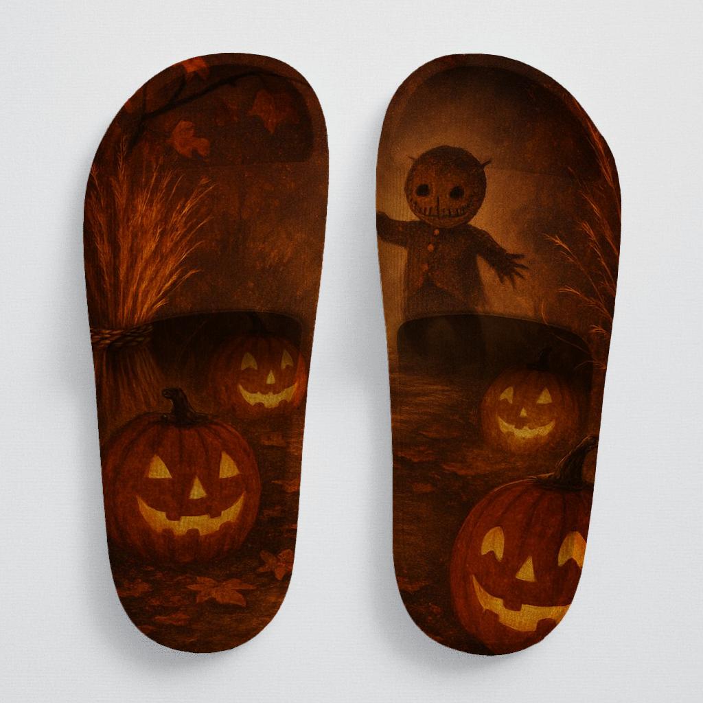 Lanternlit Harvest Masquerade soft footbed slides