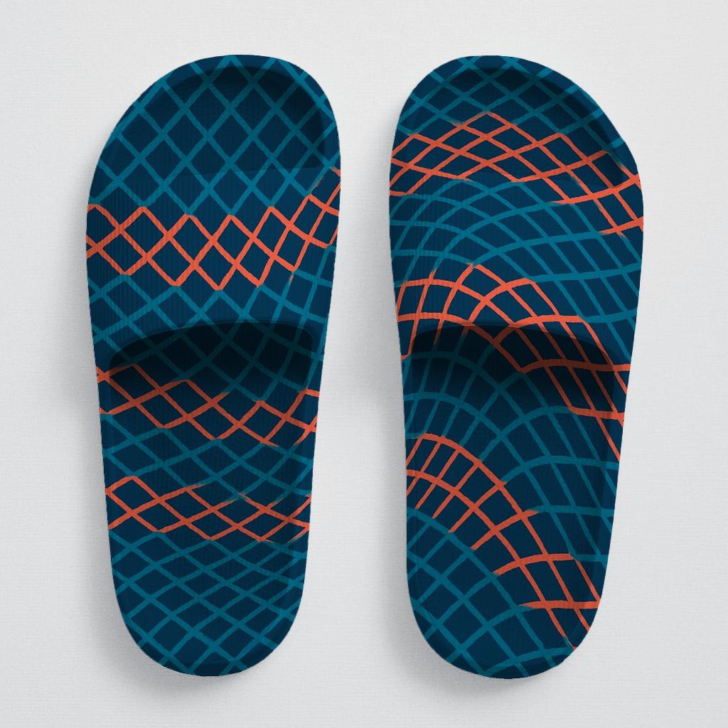 Moire Lattice Pulse Weave unique printed slides