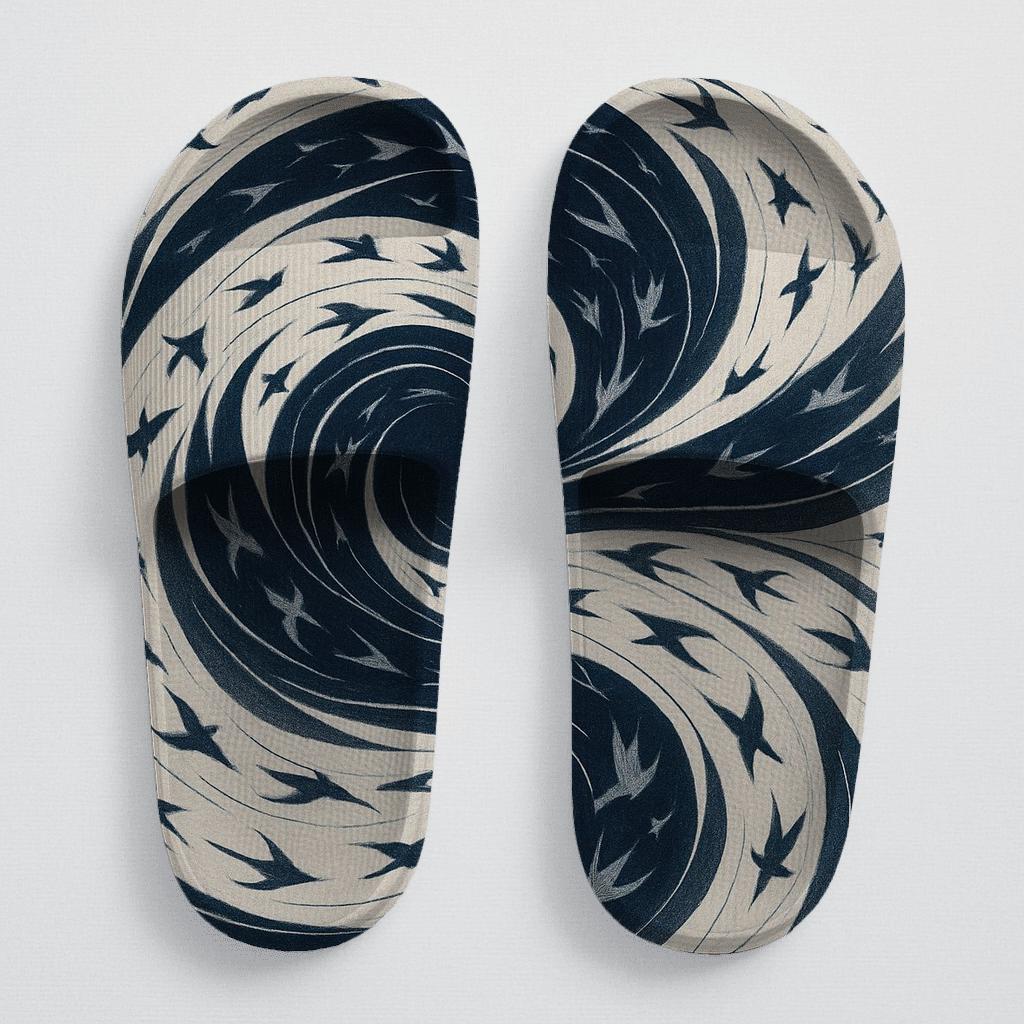 Murmuration Blueprint Of Swallows designer logo slides