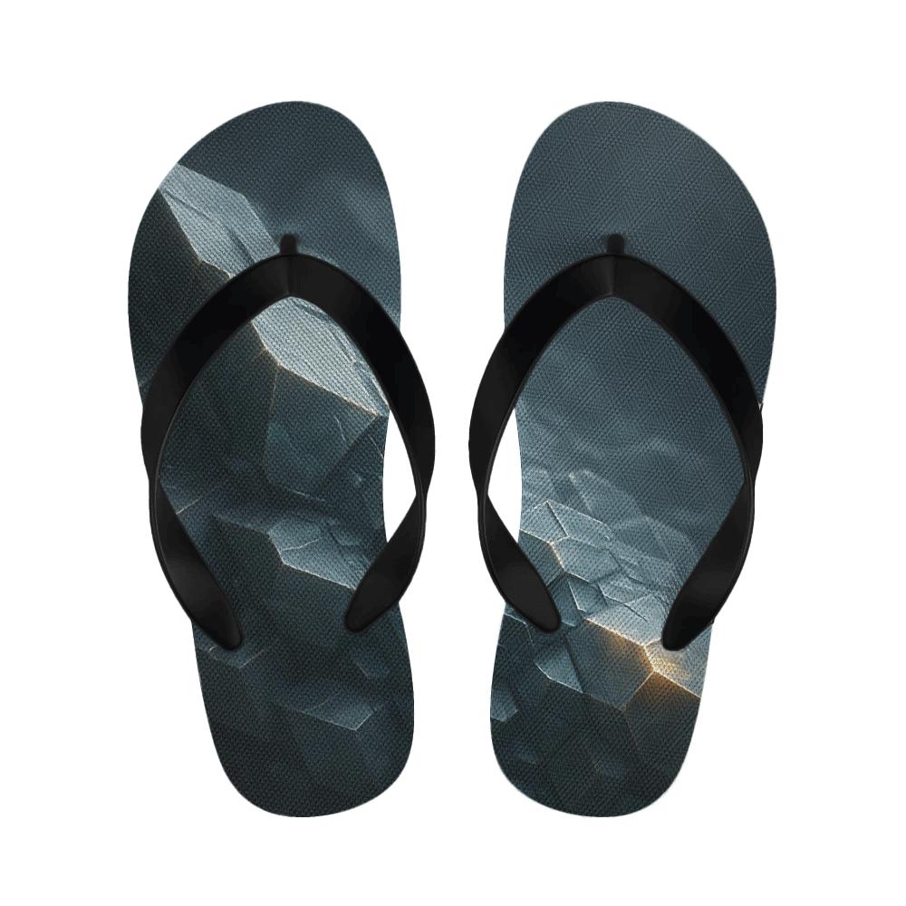 Mineral Facet Prism Drift unique printed slippers