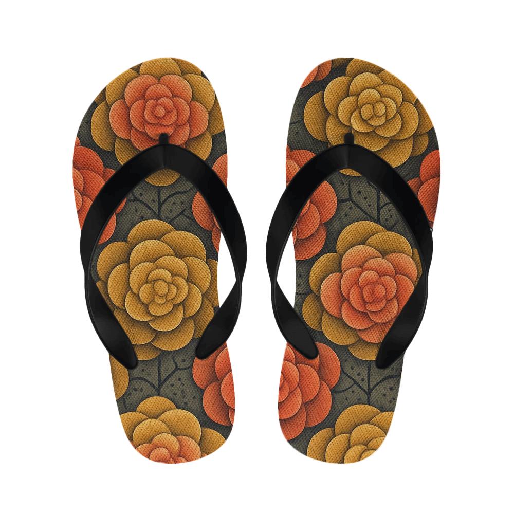 Peony Tessellation Circuit personalized cozy slippers