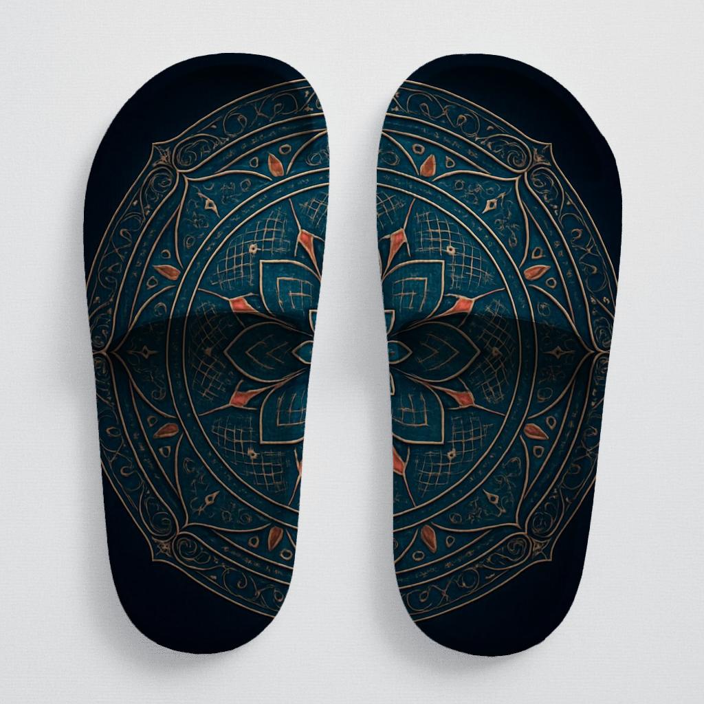 Nebula Filigree Compasswheel soft footbed slides