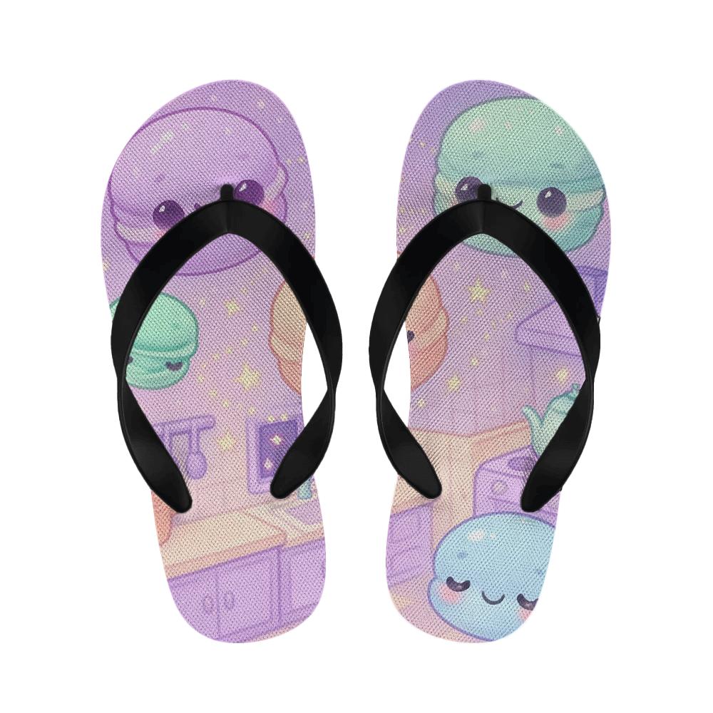 Cosmic Macaron Constellation comfortable indoor slippers