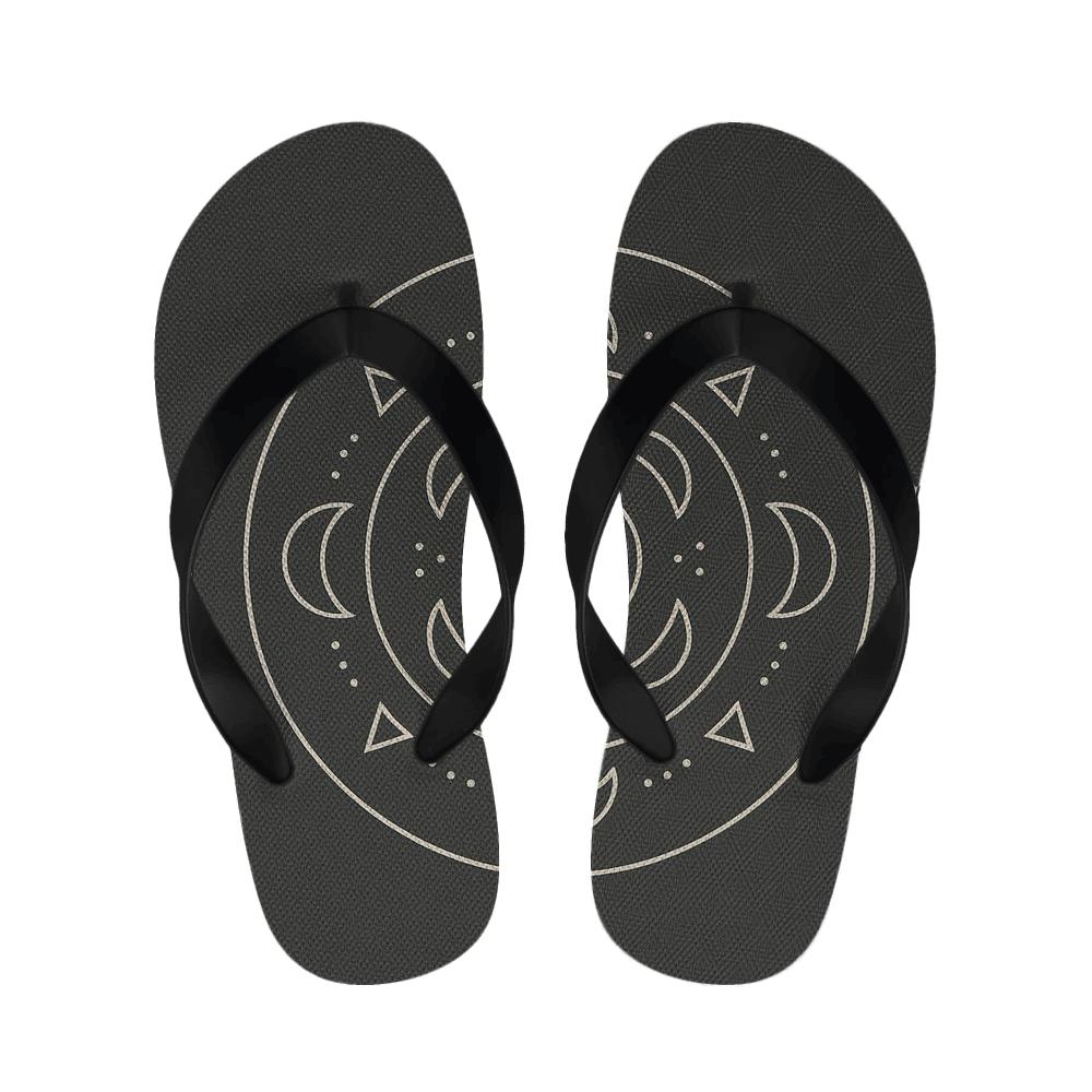 Minimal Orbit Lace Mandala comfortable indoor slippers