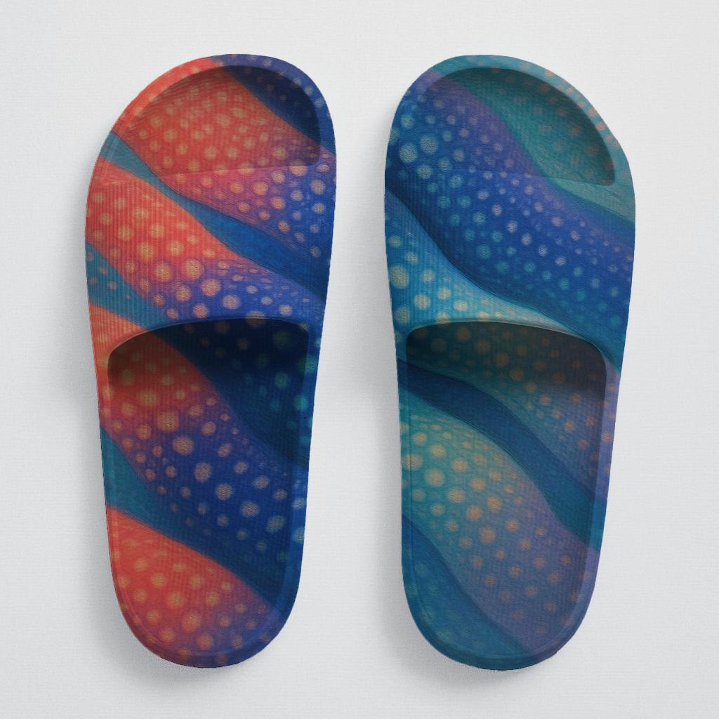 Cuttlefish Chromatic Pulse Weave personalized slide sandals