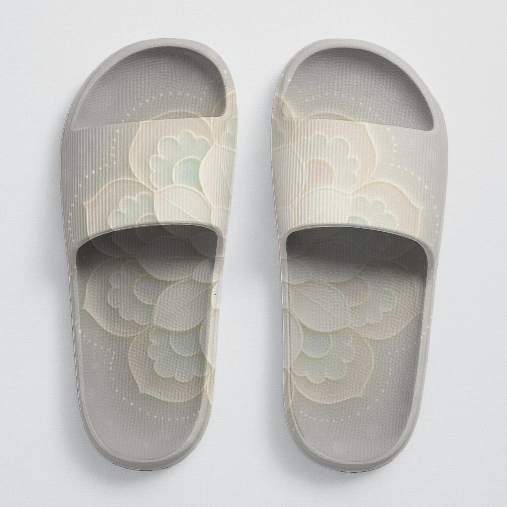 Prismatic Dewdrop Rosette sporty rubber slides