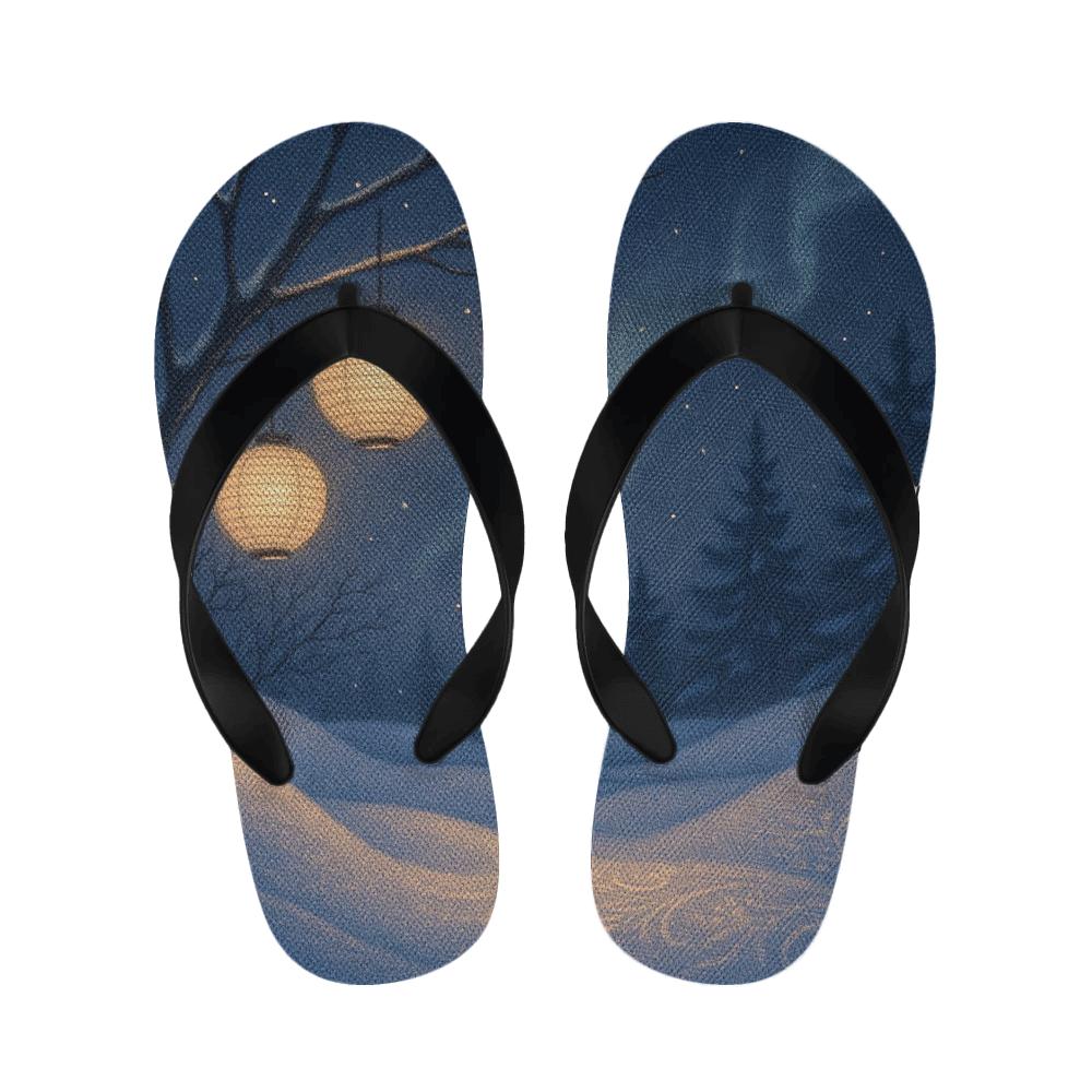 Lantern Night Snowglow warm fleece slippers
