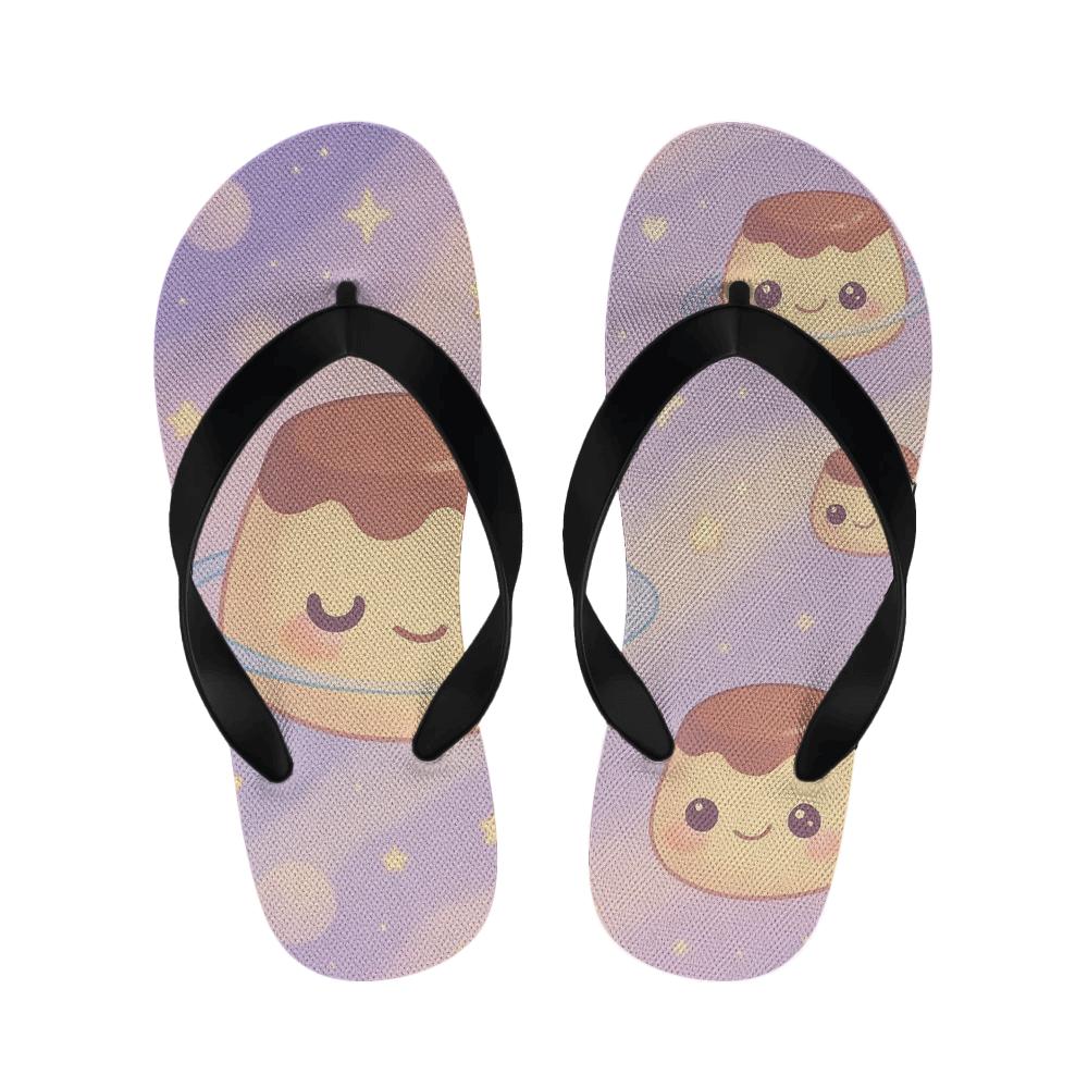 Lavender Planet Pudding Parade unique printed slipperscustom slippers