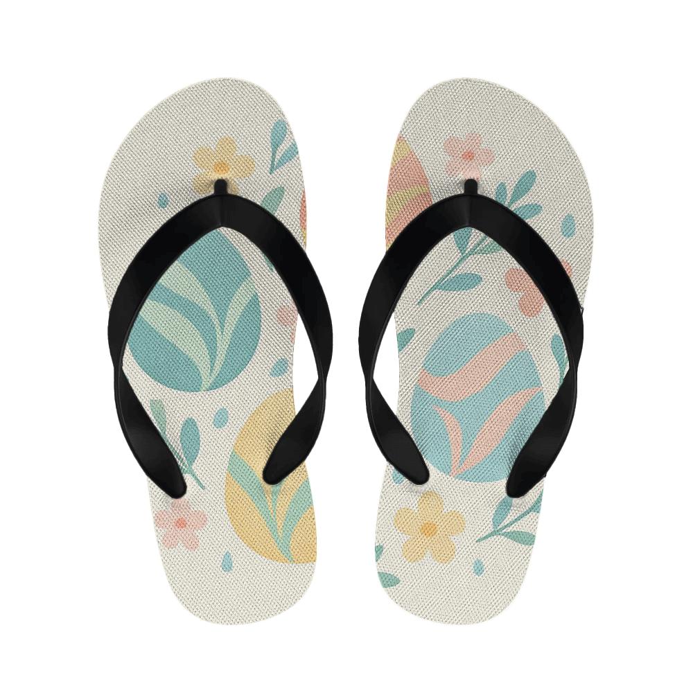 Spring Ribbon Egg Orbit warm fleece slippers