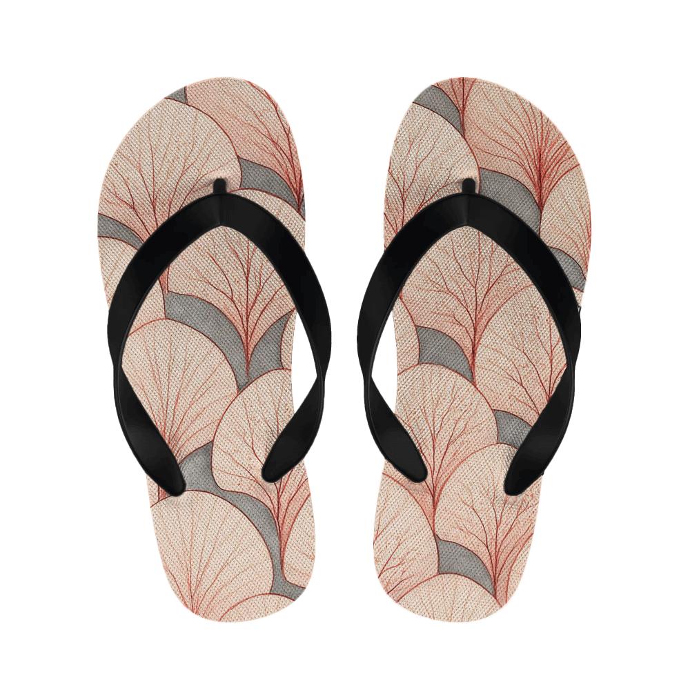 Peony Vein Fractal Array custom slippers