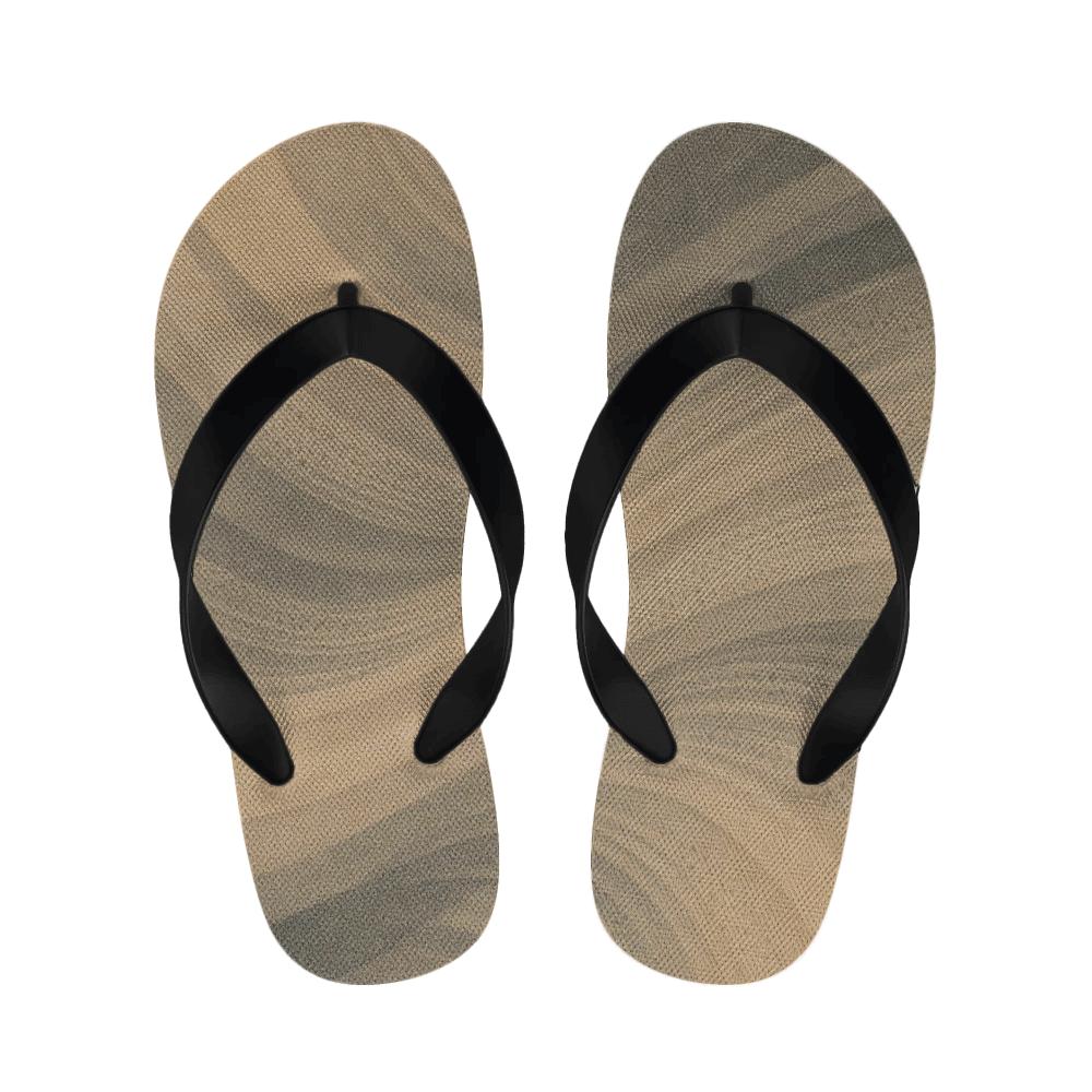 Wind Sculpted Arc Weave designer logo slippers