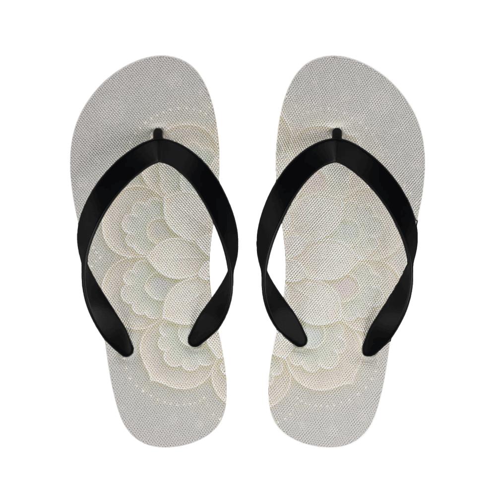 Prismatic Dewdrop Rosette personalized cozy slippers