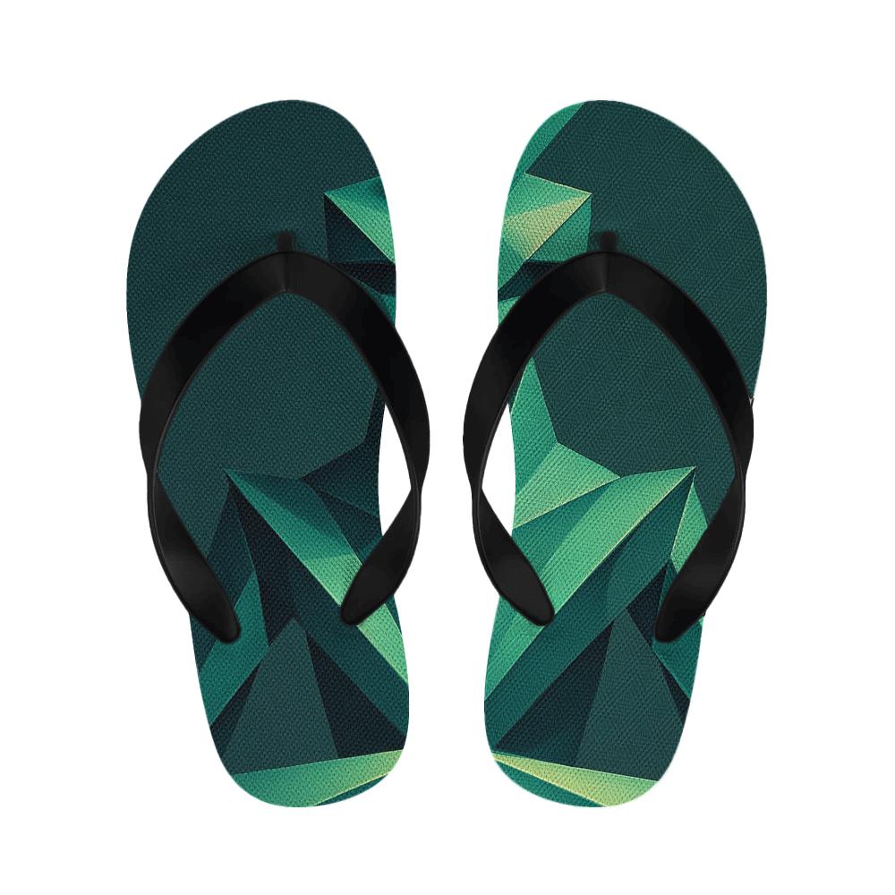 Praying Mantis Stillness Geometry soft sole slippers