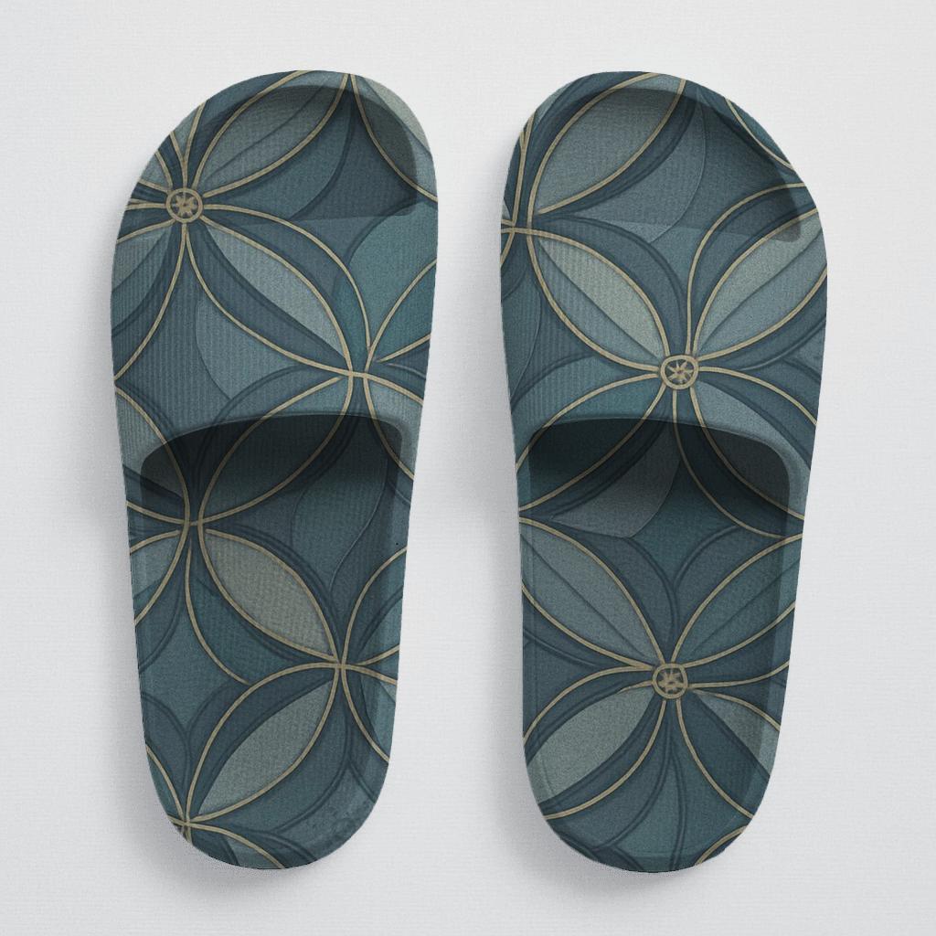 Camellia Lattice Drift stylish pool slides