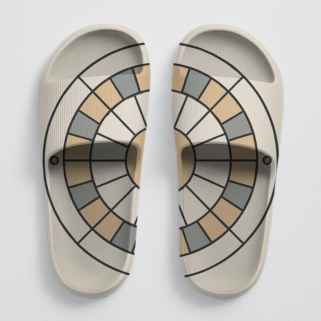 Minimal Sunline Mosaic Disk designer logo slides