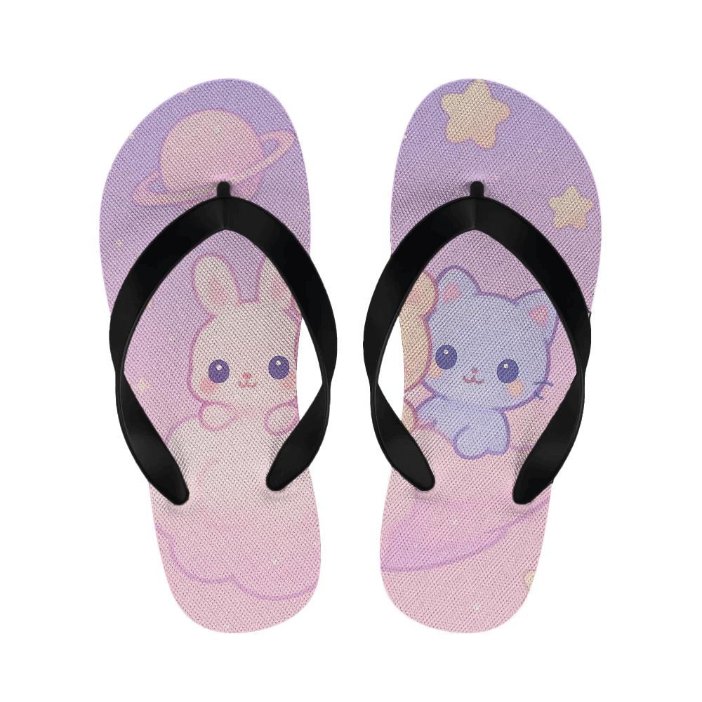 Comet Cotton Candy Critters warm fleece slippers