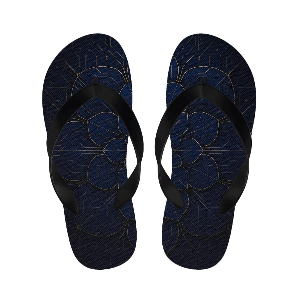 Ranunculus Fractal Rosette Circuit trendy casual slippers