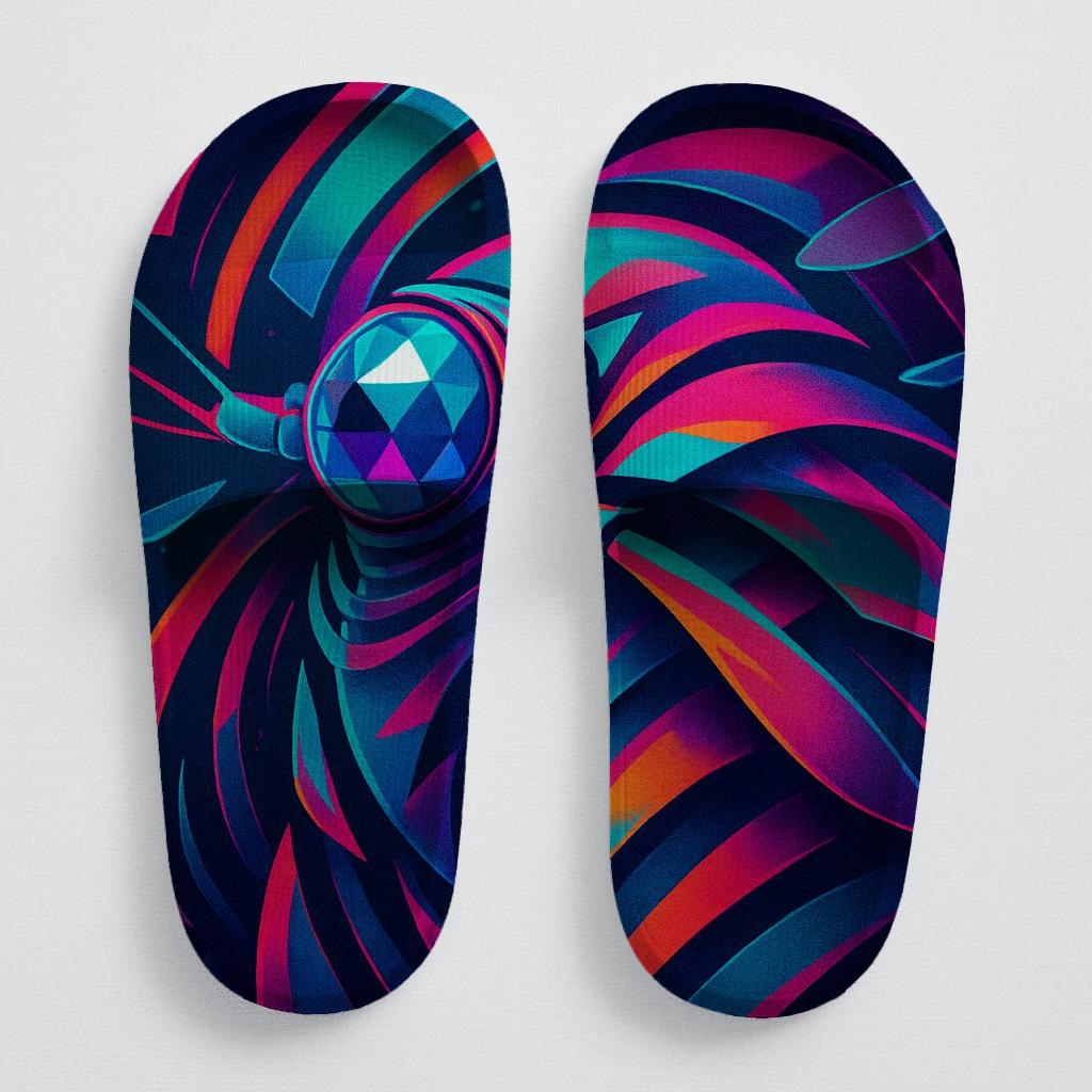 Mantis Shrimp Spectrum Burst comfortable casual slides