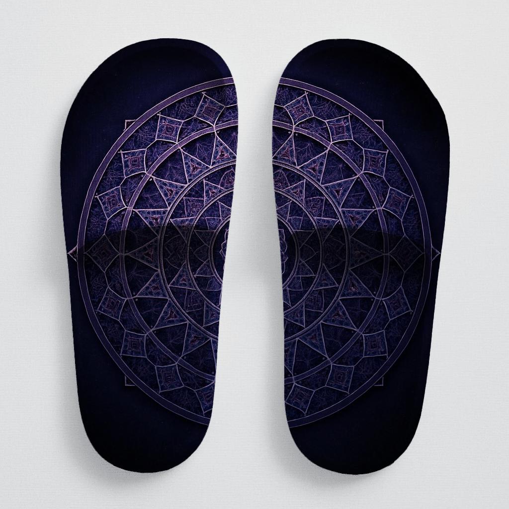 Nebula Lattice Mandala Core sporty rubber slides