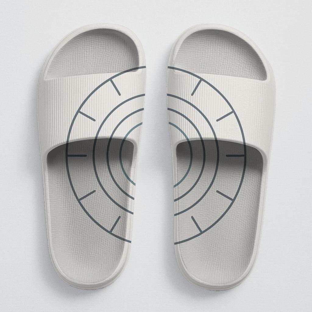 Polar Orbit Minimal Mandala soft footbed slides