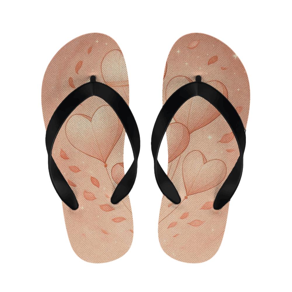 Lantern Bloom Valentine warm fleece slippers