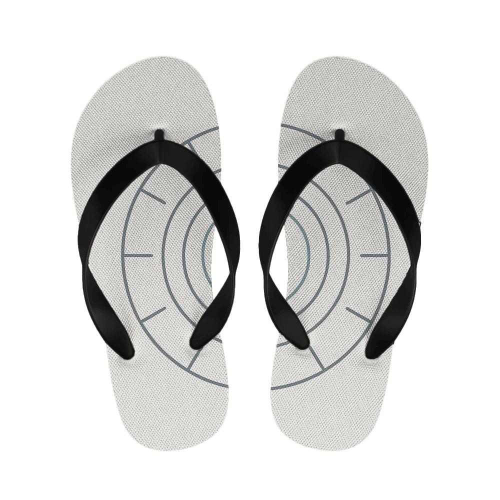 Polar Orbit Minimal Mandala stylish house slippers