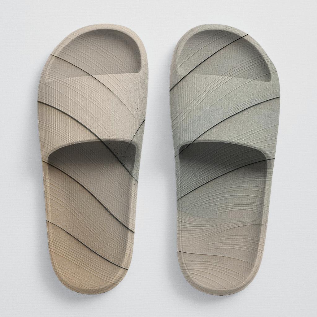 Wind Carved Arc Wavefront comfortable casual slides