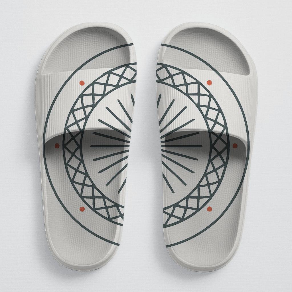 Minimal Starwheel Lattice comfortable casual slides