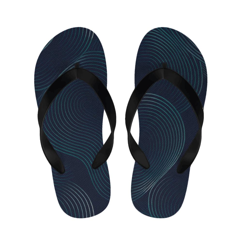Moire Orbit Weave warm fleece slippers