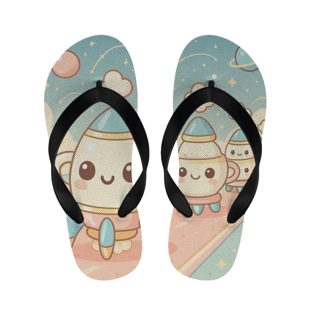 Starlight Teacup Rocket Parade personalized cozy slippers